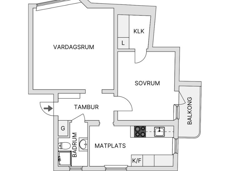 Bostad Karl staaffsgatan Göteborg