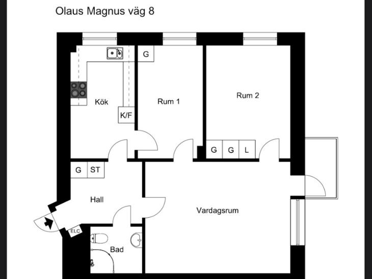 Bostad Olaus magnus väg Stockholm