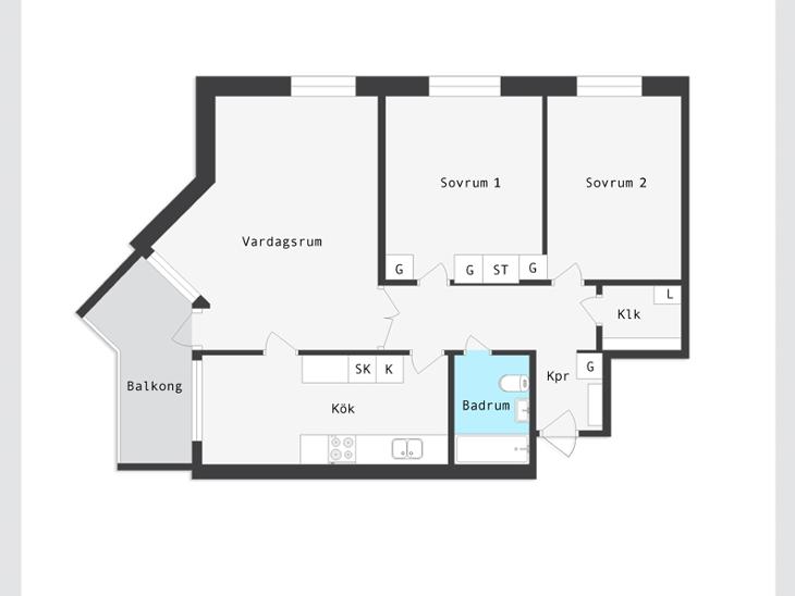 Bostad Bäckgatan Norrköping