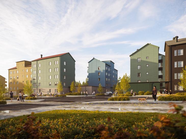 Bostad Länsman Olssons gata Kiruna