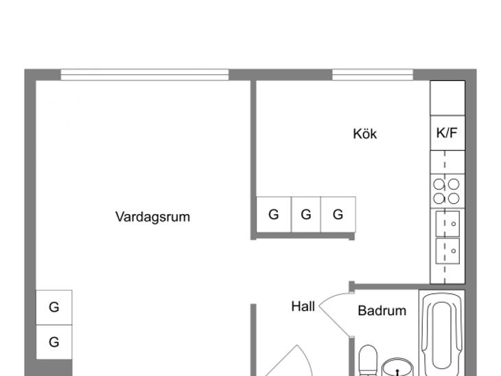 Bostad Kungsgatan Karlshamn