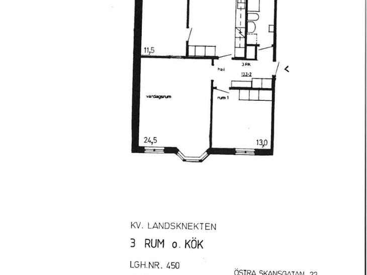 Bostad Östra Skansgatan Göteborg