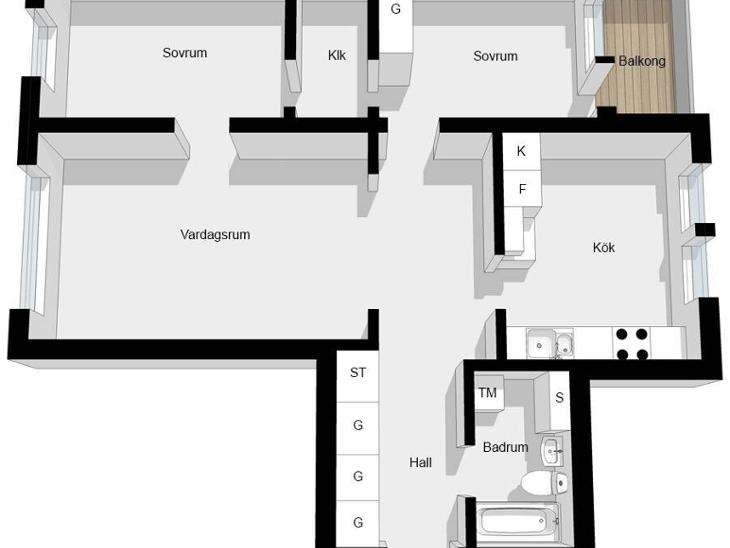 Bostad Jungfrudansen Solna