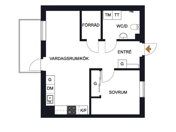 Bostad Järnvägsgatan Höganäs