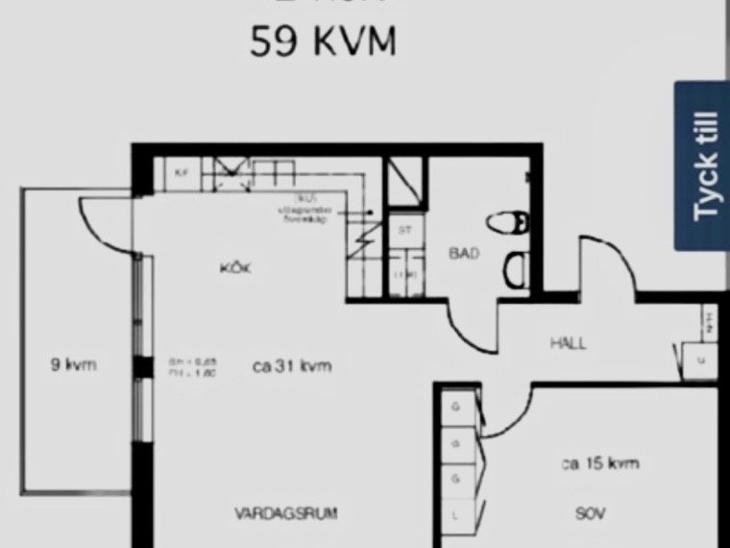 Bostad Säfflegatan Stockholm
