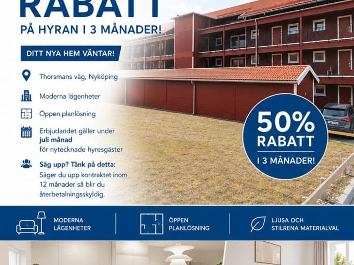 Bostad Thorsmans väg 1 Nyköping