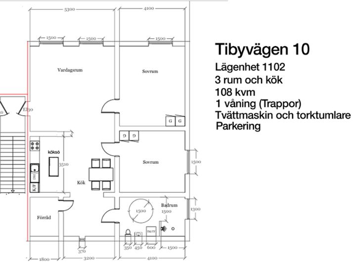 Bostad Tibyvägen Tierp