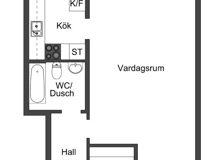 Bostad Silkeborgsgatan Kalmar