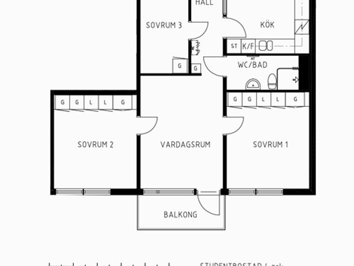 Bostad Studiegången Göteborg
